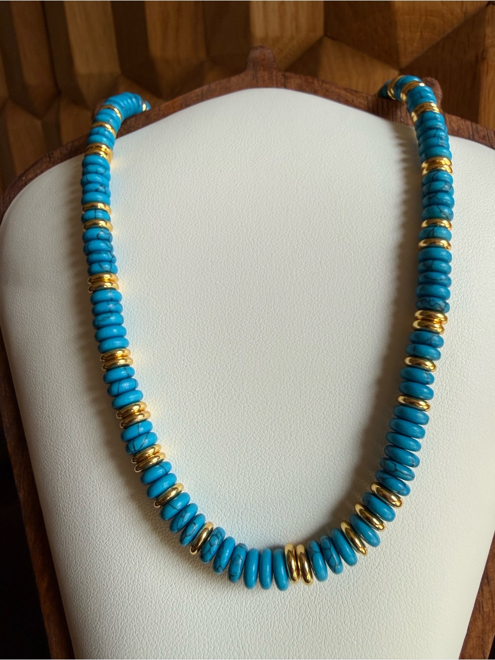 Mayamar Natural Turquoise Bead Necklace
